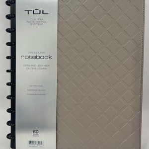 TUL Limited Edition Discbound Notebook Letter Size, Embossed Gray | NEW